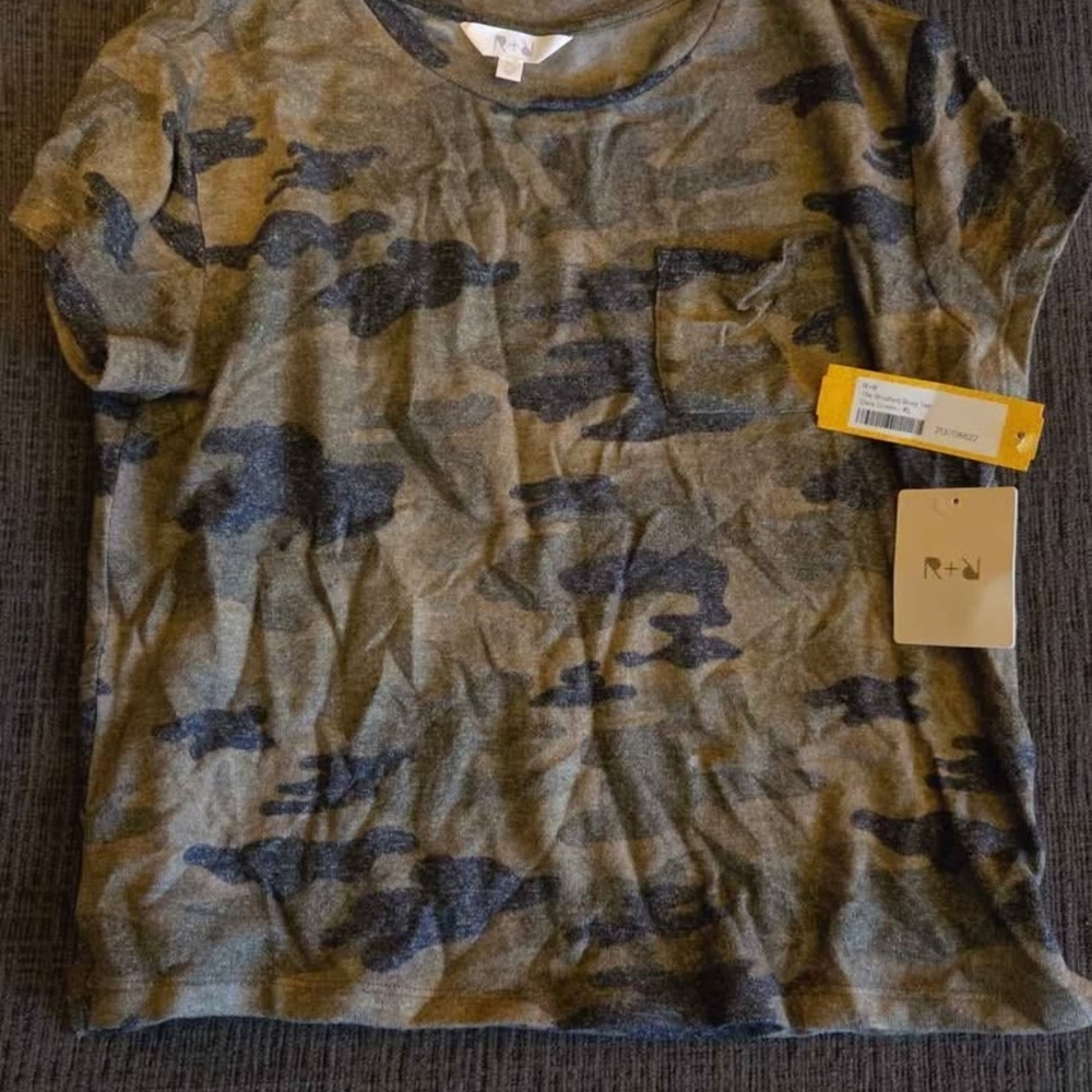 Kids Camo T-Shirt - Green and Brown
